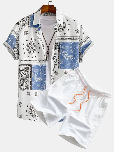 Paisley | Letni komplet bluzka i kąpielówki