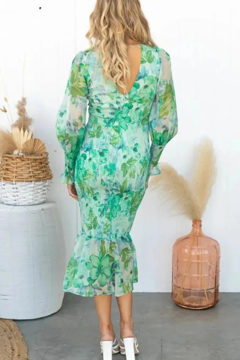 FLORENCIA | SUKIENKA MIDI W KWIATY