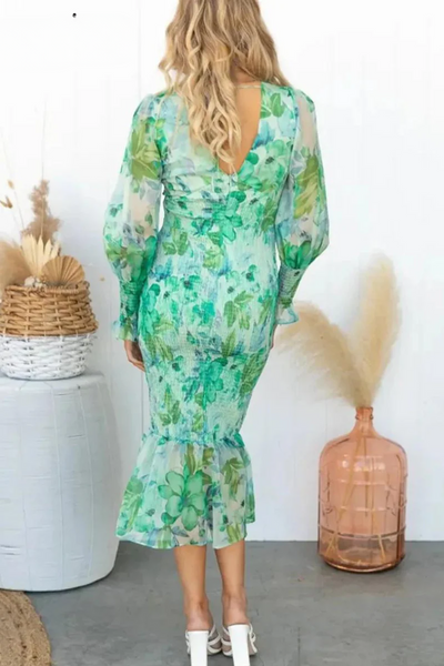FLORENCIA | SUKIENKA MIDI W KWIATY