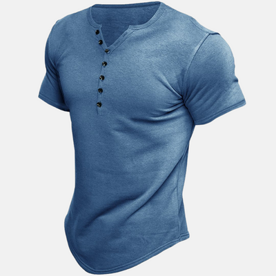 Justine™ | Koszulka henley premium z krótkim rękawem