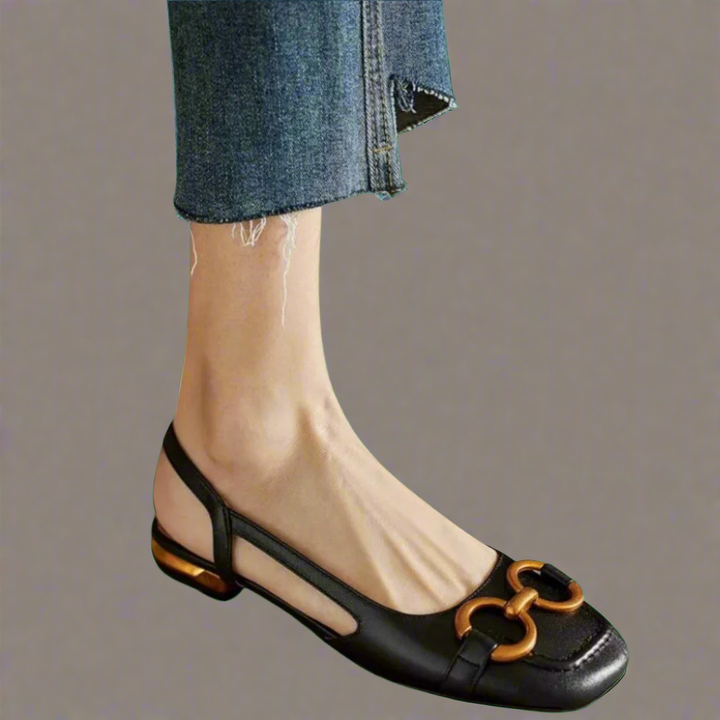 Adelrun | Eleganckie Sandaly Ortopedyczne z Blokowym Obcasem