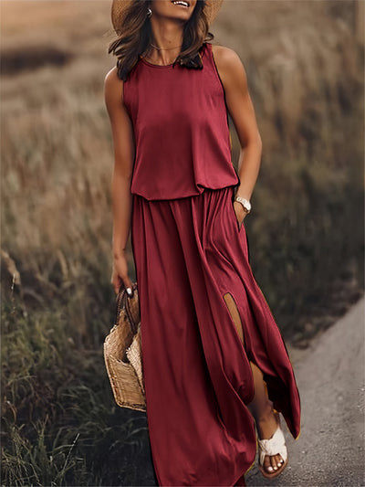 Rosaline l Prosta sukienka maxi w stylu boho