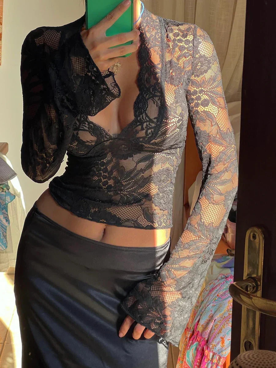 Federica - Koronkowy top