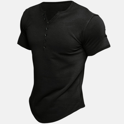 Justine™ | Koszulka henley premium z krótkim rękawem