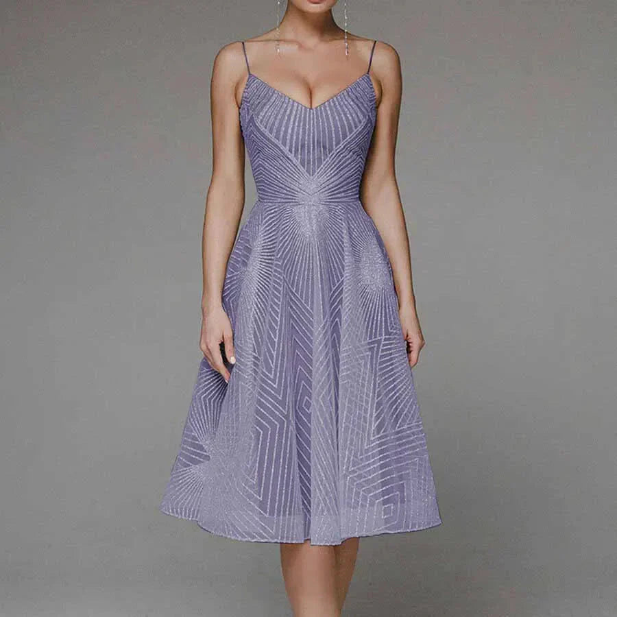 LARA | Elegancka sukienka z odkrytymi plecami 