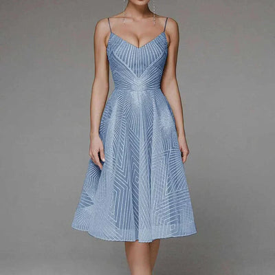 LARA | Elegancka sukienka z odkrytymi plecami 