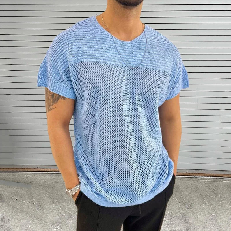 Koszulka VibeFlow| Mesh Vibe z okrągłym dekoltem
