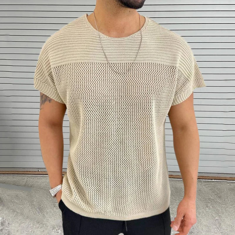 Koszulka VibeFlow| Mesh Vibe z okrągłym dekoltem