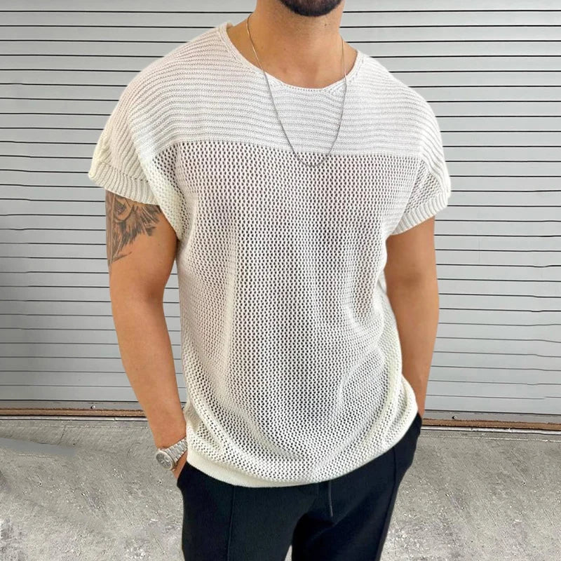 Koszulka VibeFlow| Mesh Vibe z okrągłym dekoltem