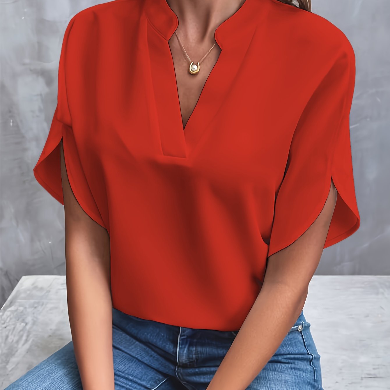Sabrina - Elegancka lekka bluzka damska