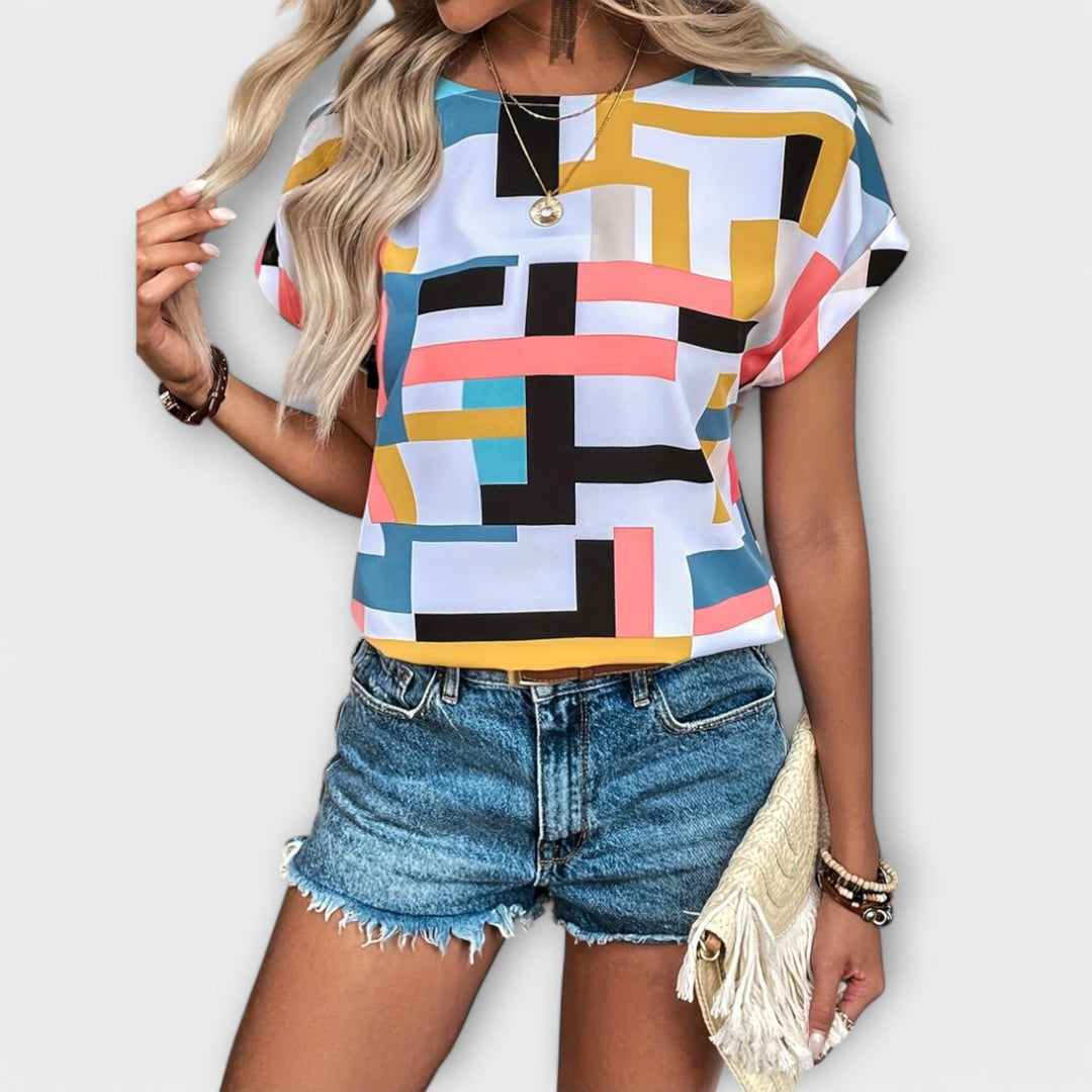 Bluzka z Krótkim Rękawem