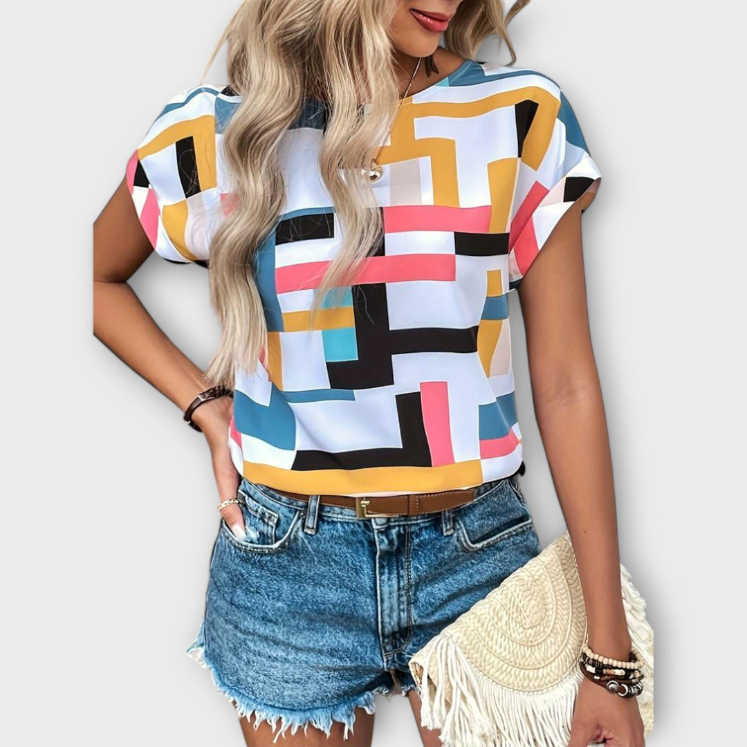 Bluzka z Krótkim Rękawem