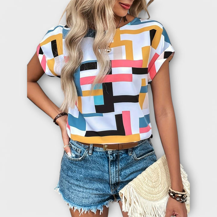 Bluzka z Krótkim Rękawem