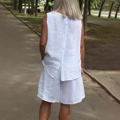 ComfortFlow | Luźny, dwuczęściowy strój: top i szorty dla kobiet