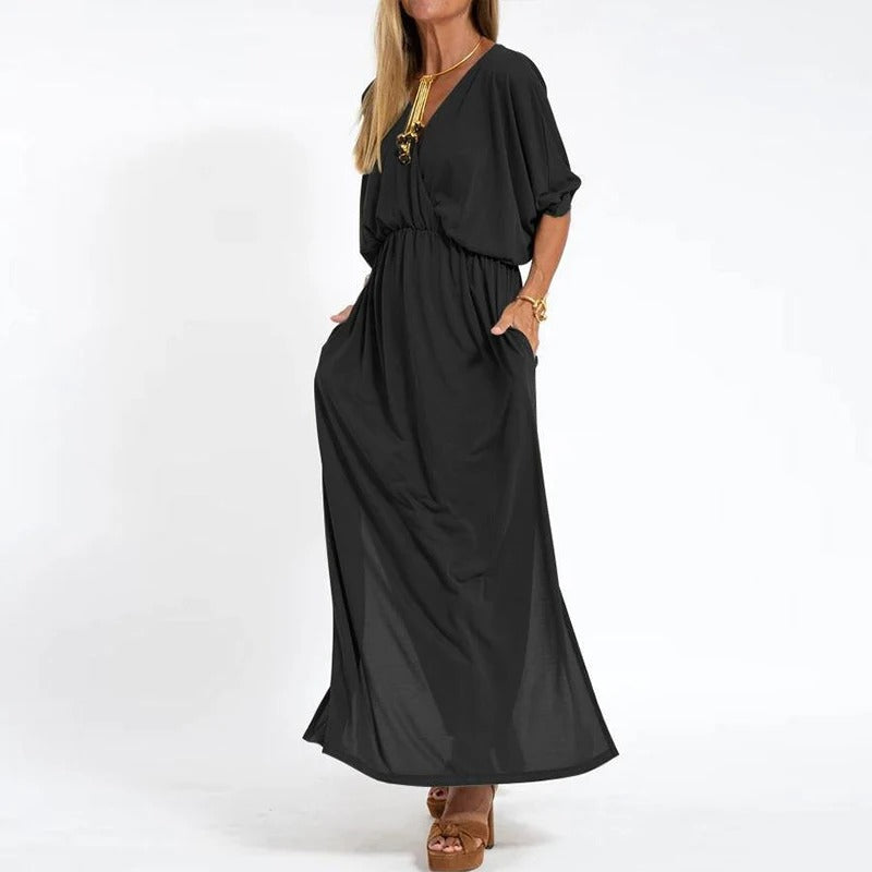 Livy | Elegancka letnia sukienka z kwiatowym nadrukiem